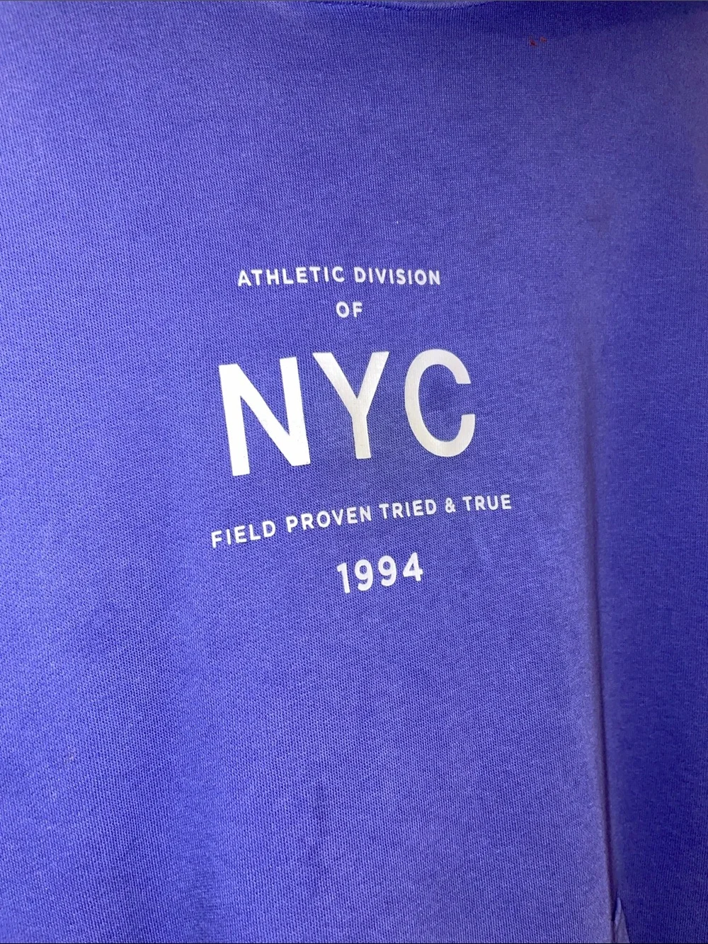 Old Navy Purple NYC Graphic Hoodie Sweater